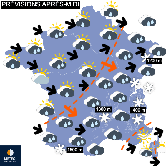 Défilé incessant des perturbations océaniques