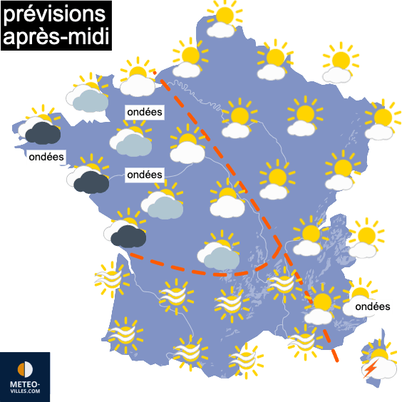 Chaleur lourde et de plus en plus orageuse
