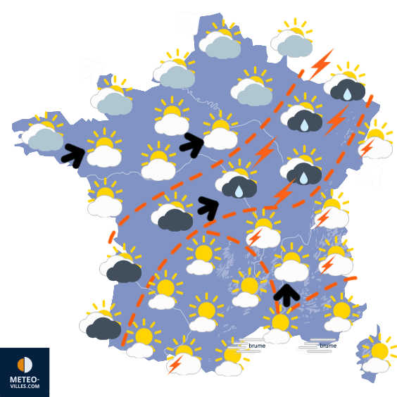Fortes chaleurs dans le Sud-est, puis partout