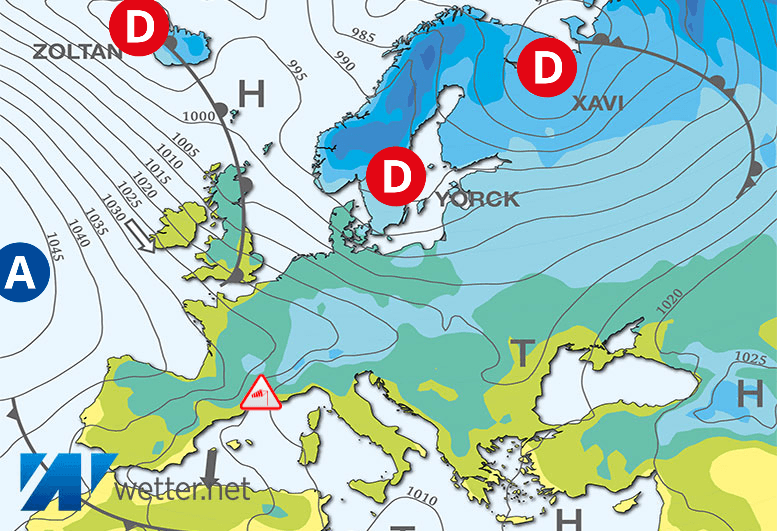 Carte de prévisions d'europe du Mercredi 20 décembre 2023