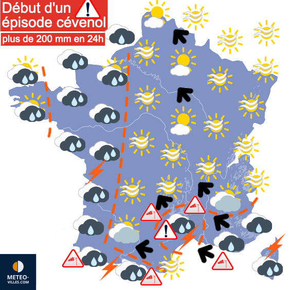 Encore beaucoup de pluie jusqu'à vendredi