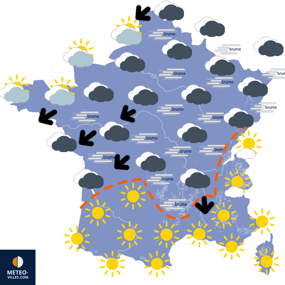 Un peu de neige dans le Nord-ouest et un épisode cévenol