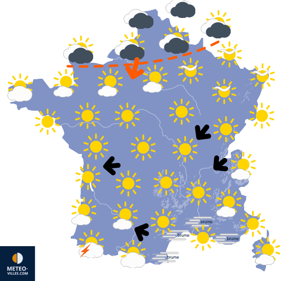 Orages et pluies abondantes à partir de dimanche