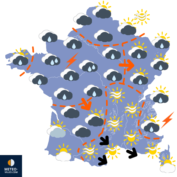 METEO : Dégradation sur la moitié Nord