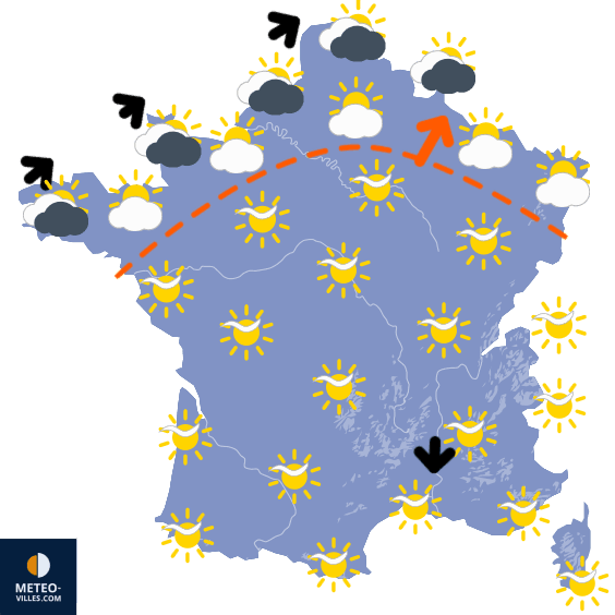 Coup de chaleur avant des intempéries et l'automne