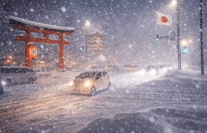 Multiples tempêtes de neige en Allemagne, au Japon ou à Moscou