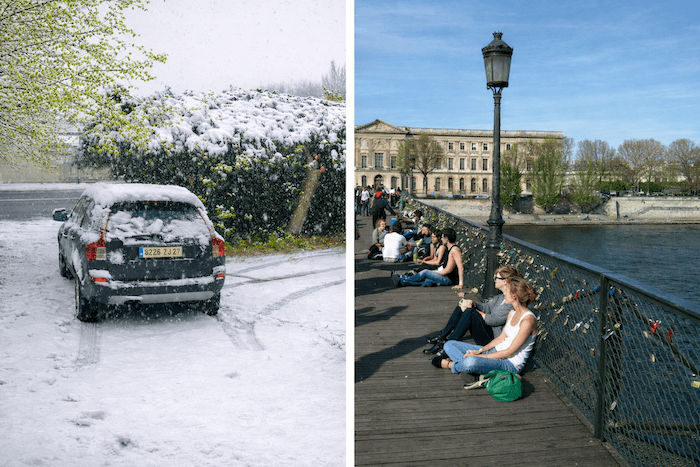 Quand avril passe de l'hiver à l'été ou de l'été à l'hiver !