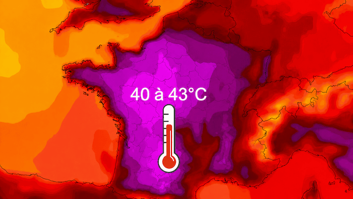Canicule : des pointes à 43°C possibles ce week-end