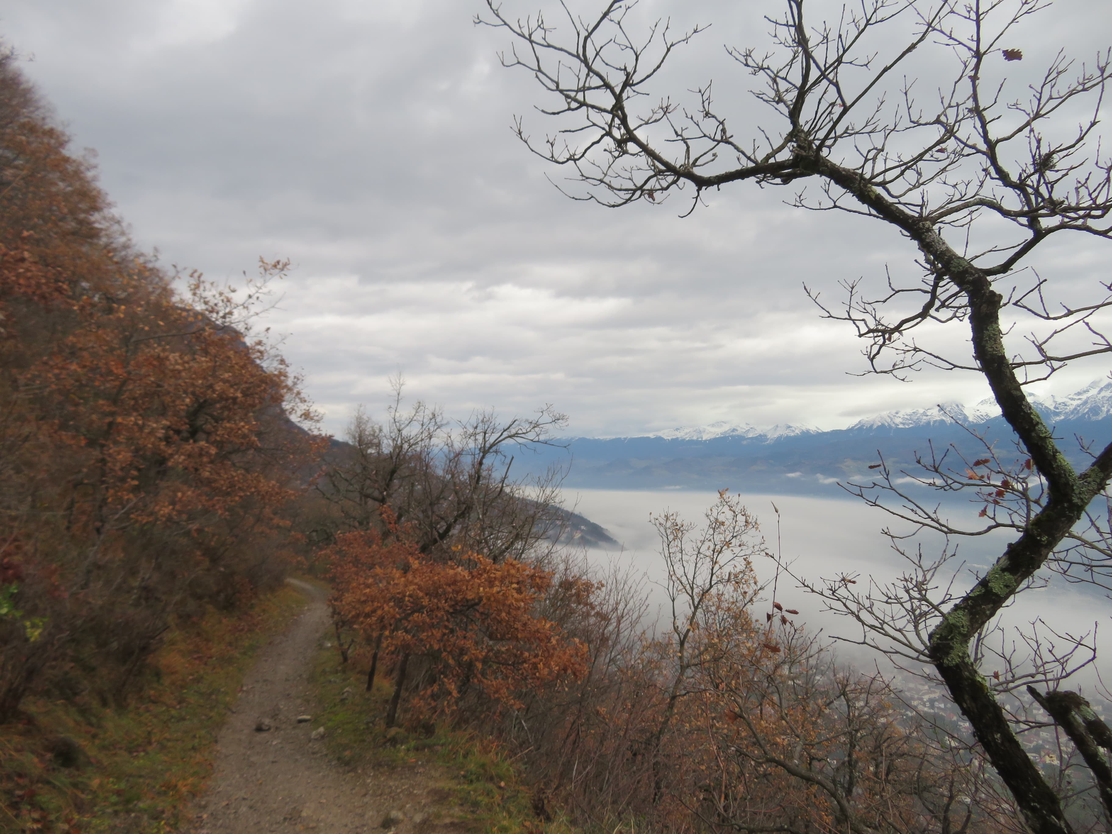 en descendant au Bec du Corbeau
