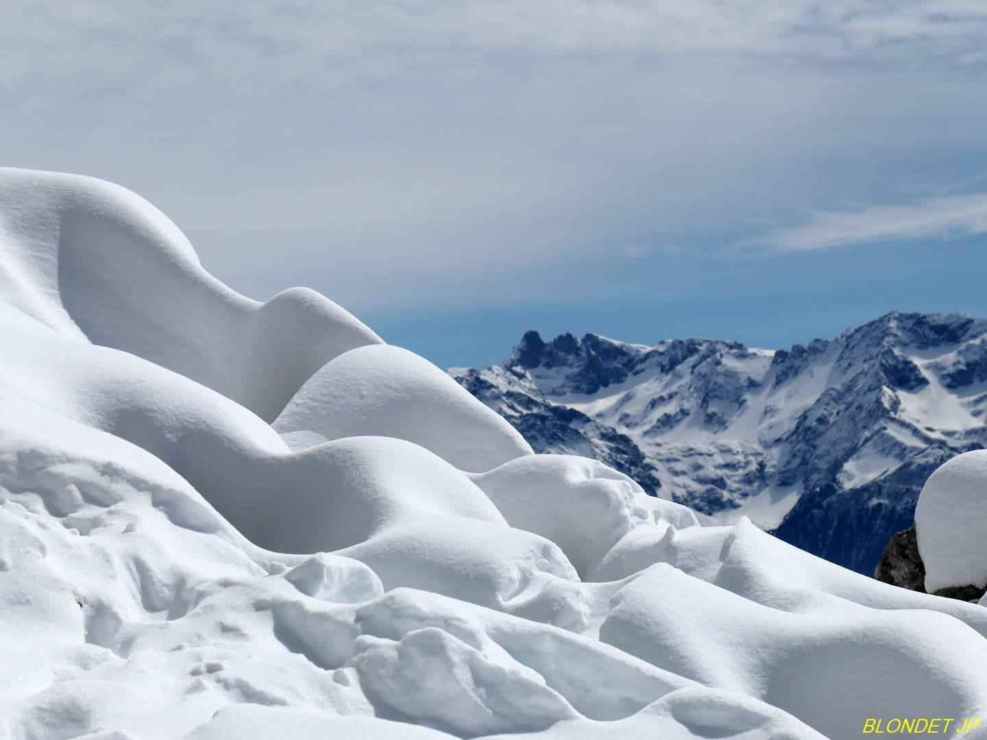 Belle neige au Roc d'Arguille