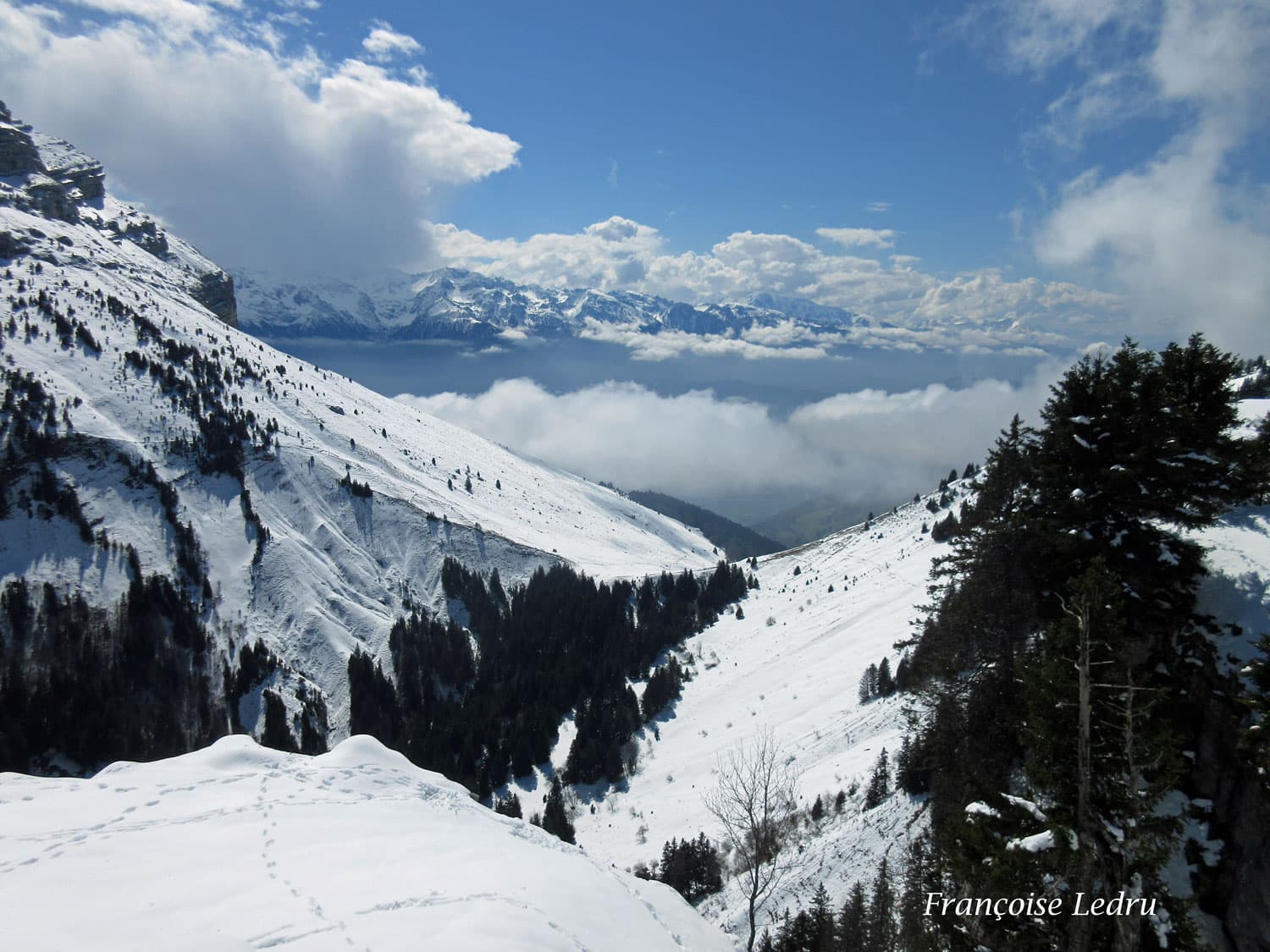 Col des Ayes sous la neige
