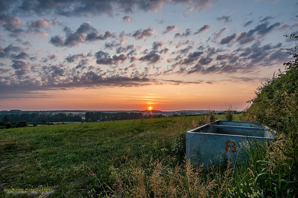 Nuageux lever bocager