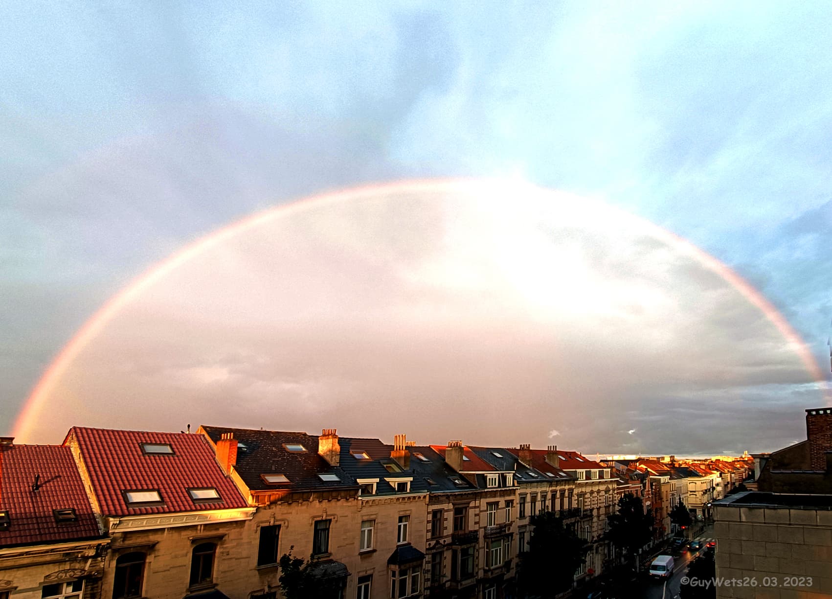 Arce-en-ciel fin du jour