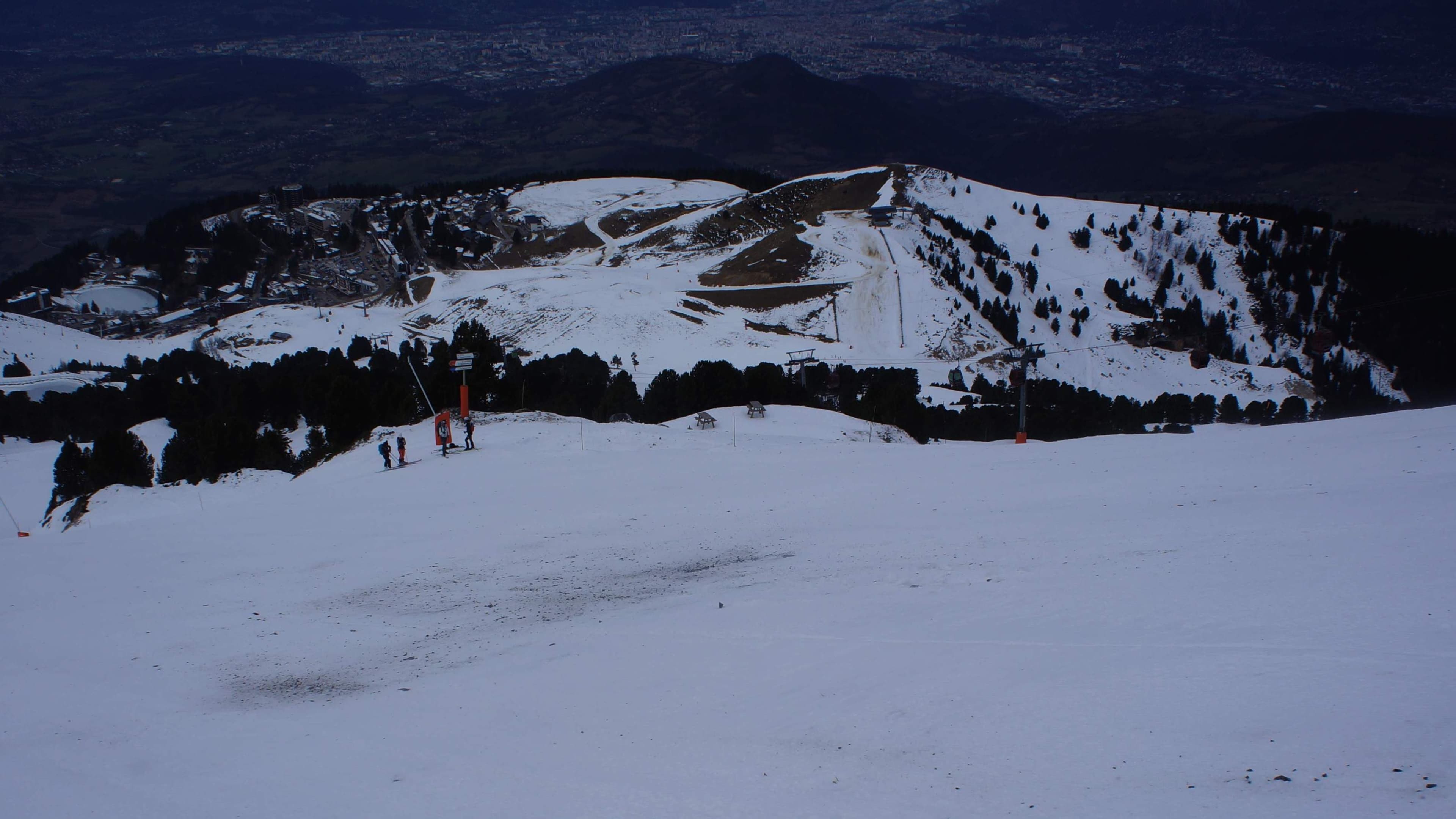 Malgré les canons  peu de neige