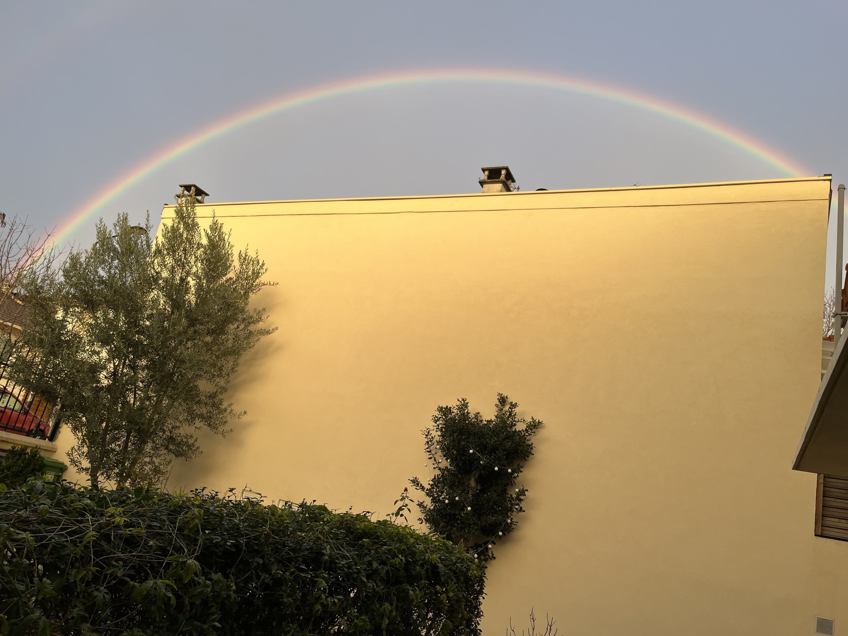 Bel Arc-en-ciel au-dessus d'ALfortville Sud le 09/02/2024