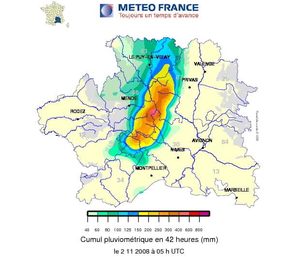 Image d'illustration pour Retour sur les épisodes cévenols majeurs depuis le siècle dernier