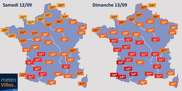Image d'illustration pour Épisode de fortes chaleurs sur la France à partir du week-end