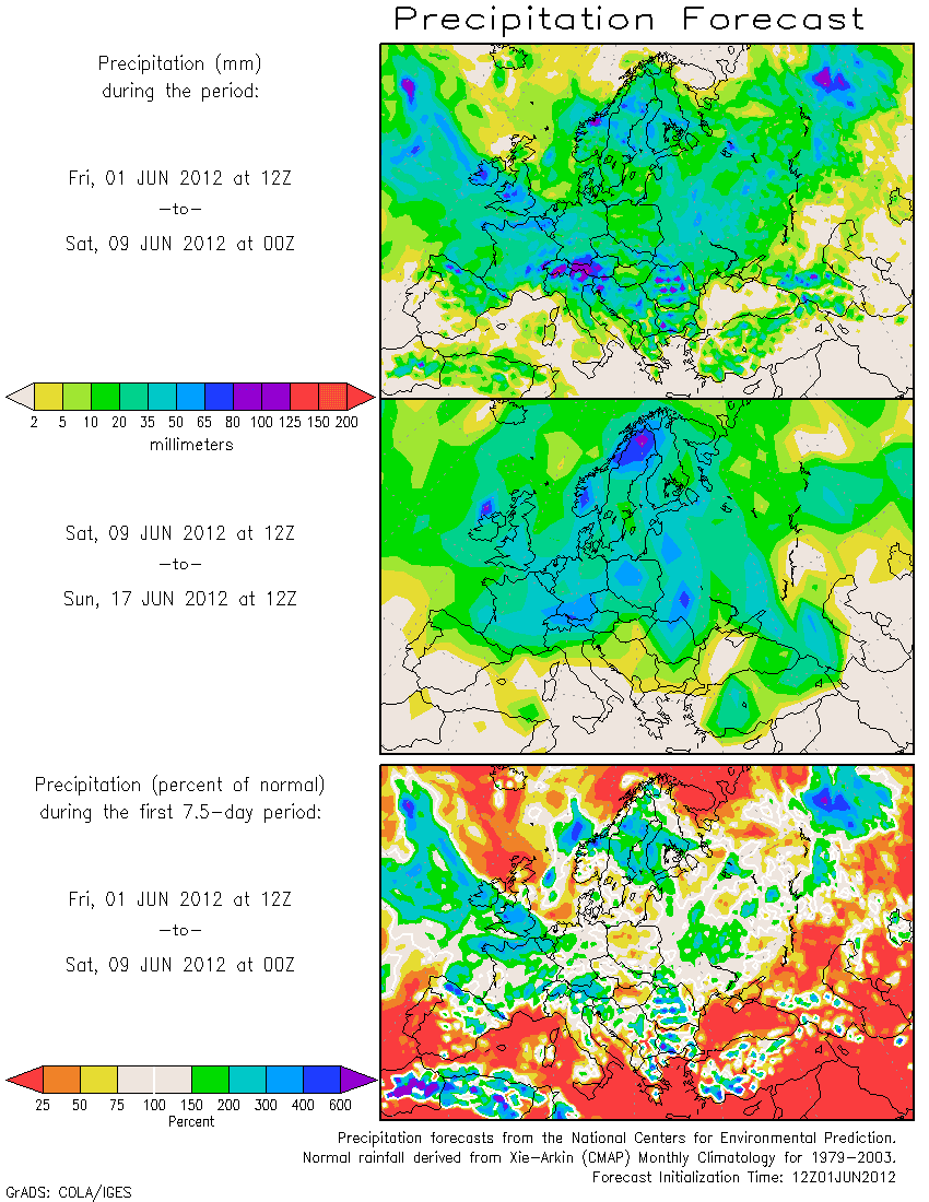 Image d'illustration pour PREVISIONS METEO : début juin 2012 sera-t-il frais et humide ? 
