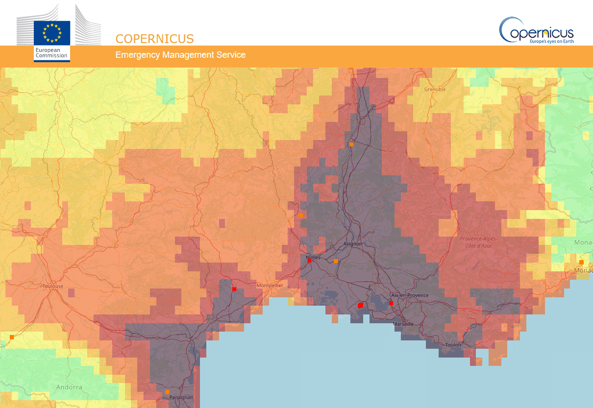 Image d'illustration pour Fort risque d'incendie dans les régions méditerranéennes
