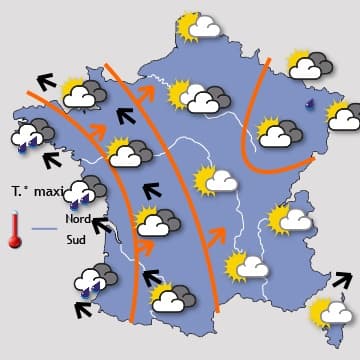 Retour d'un courant perturbé atlantique