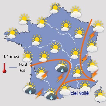 Retour des orages sur presque toute 