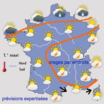 Semaine sèche et estivale, plus chaude au Sud