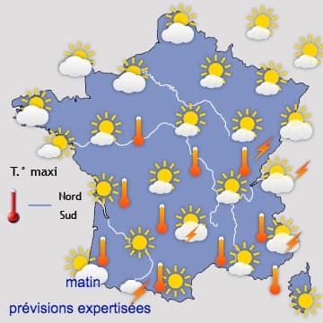 Des températures suffocantes entre mardi et jeudi 
