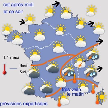 Un pic de chaleur exceptionnelle pour vendredi 