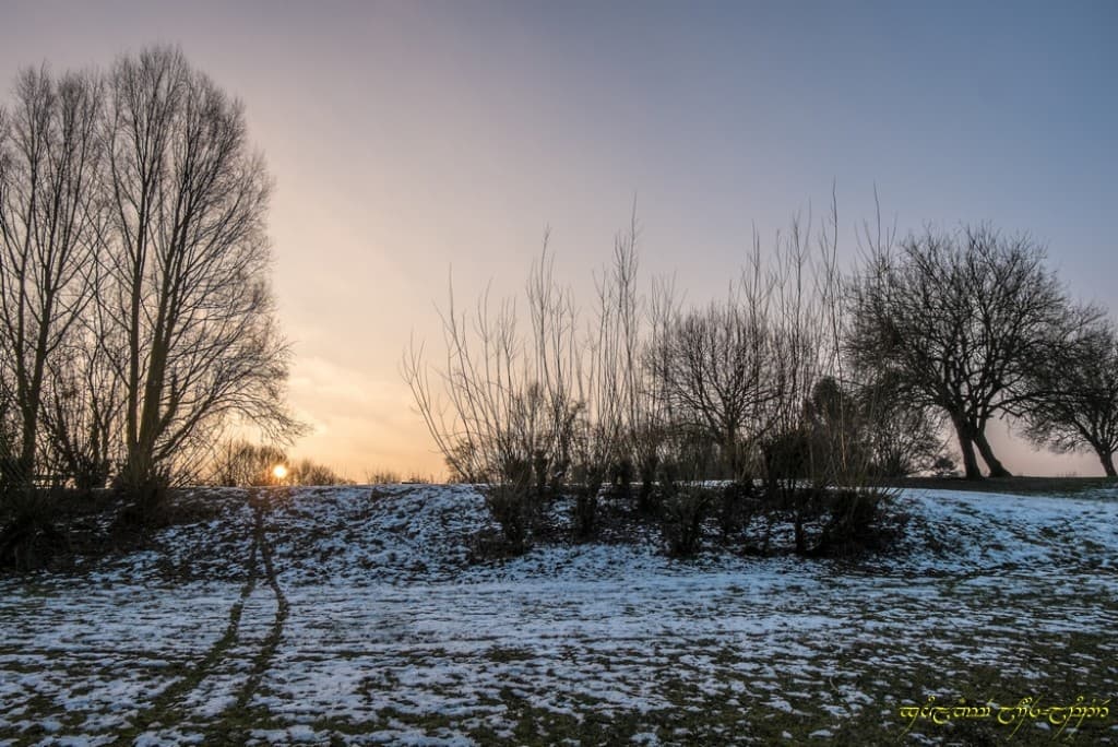 Le champ de tir sous la neige
