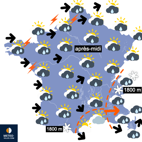 Perturbé et plus frais jusqu'à jeudi