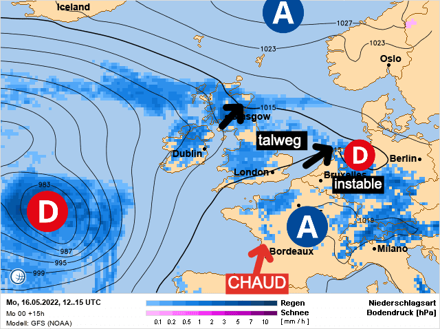 Carte de prévisions d'europe du Lundi 16 mai 2022