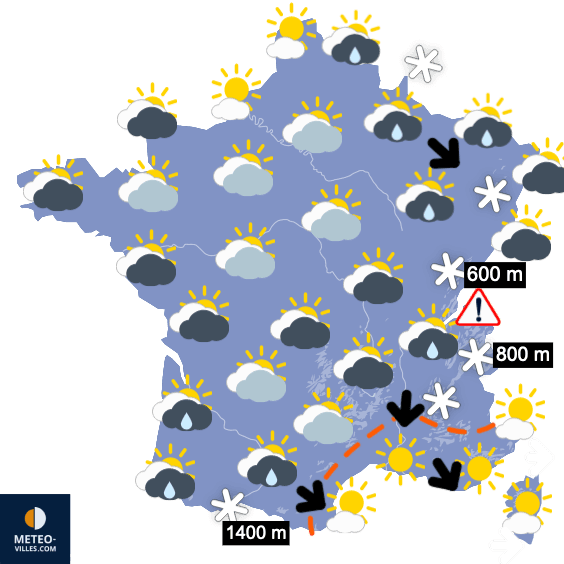 Grands écarts de températures !