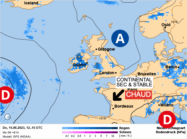 Carte de prévisions d'europe du Jeudi 15 juin 2023