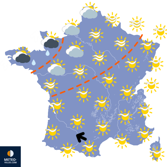 Pic de chaleur entre dimanche et lundi