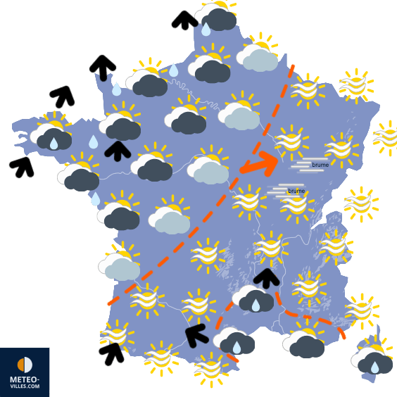 Un week-end pluvieux, avant une amélioration