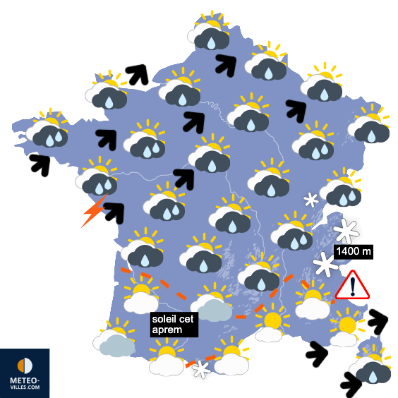 Menace de fortes tempêtes dans une semaine