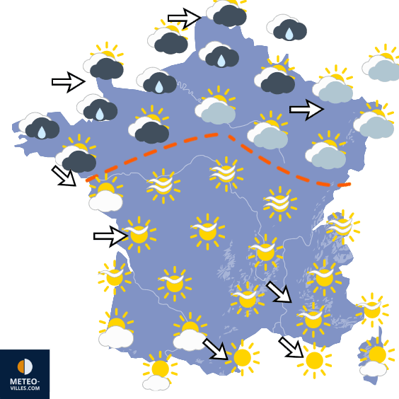 Vers un temps plus frais, orageux avec davantage de pluie