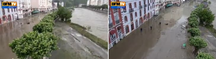 Image d'illustration pour Première : BFM TV utilise un drone pour filmer les inondations