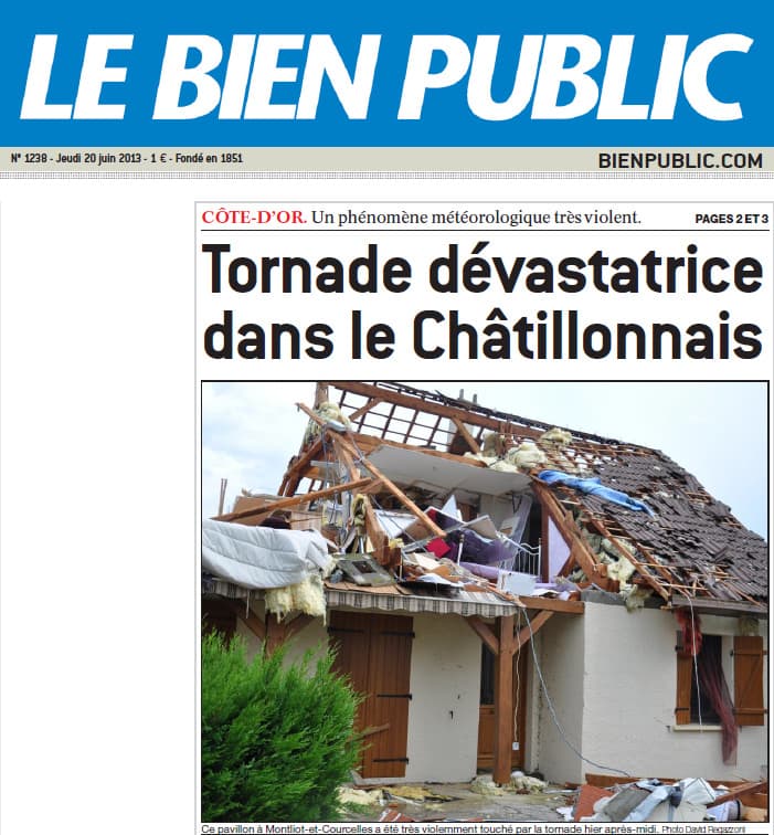 Image d'illustration pour Orages violents en Bourgogne - Rafales extrêmes en Côte d'Or