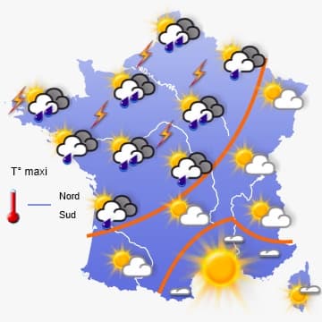 Toujours très mitigé dans le Nord et l'Ouest.