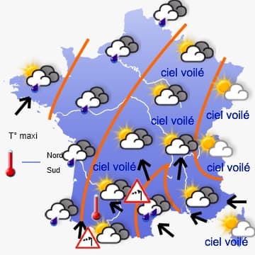Temps agité et très doux jusqu'à dimanche
