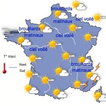 Week-end temporairement plus mitigé au nord puis à l'est