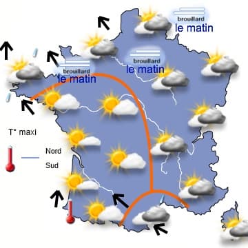 Un week-end très doux mais plus humide et plus perturbé