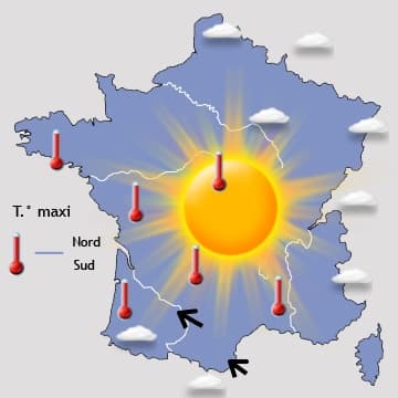 PIC de chaleur pour mercredi