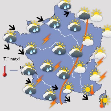 Beaucoup de pluie et de fraîcheur, sauf près de la Méditerranée