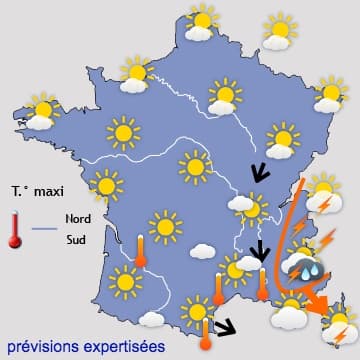 De plus en plus chaud jusqu'en début de semaine