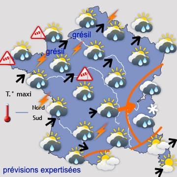 Très pluvieux et frais juqu'à samedi, puis chaud et estival !